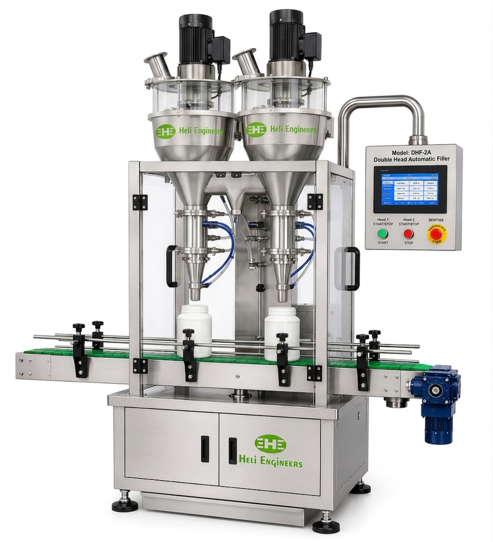 Automatic Double Head Powder Filling Machine