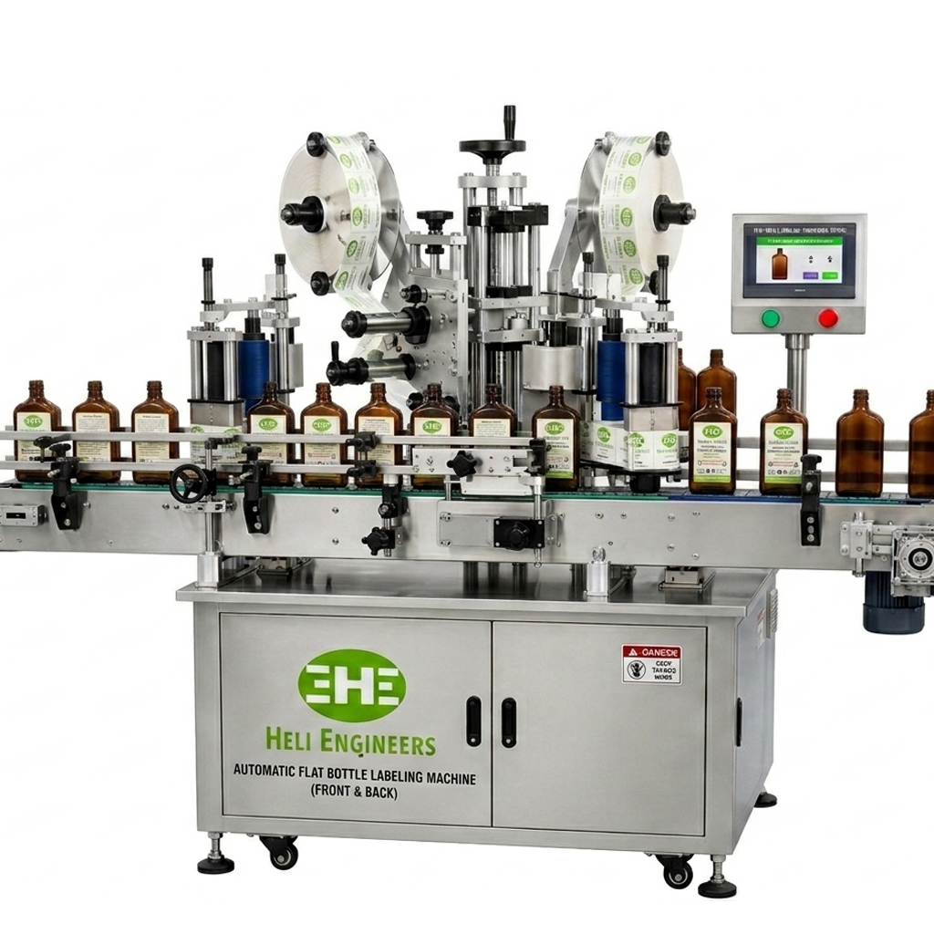 Flat Bottle Sticker Labelling Machine